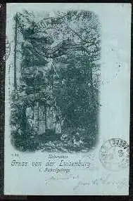 Luisseenburg. Gruss von der Luisseenburg in Fichtelgebirge. Haberstein