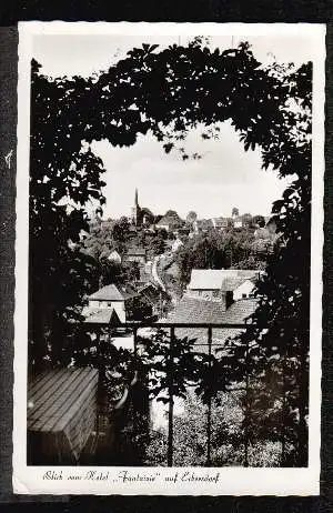 Eckersdorf. Blick vom Hotel Fantasie auf