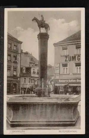 Bayreuth. Reiter Denkmal