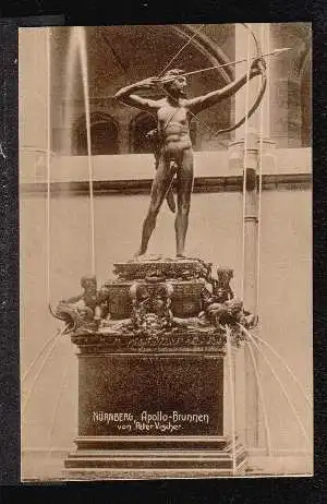 Nürnberg. Apollo Brunnen von Peter Vischer