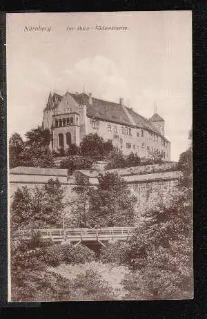 Nürnberg. Die Burg Südwestseite
