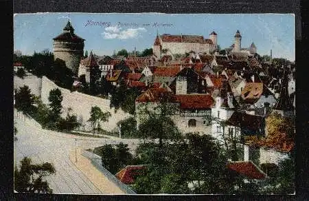 Nürnberg. Panorama vom Hallertor