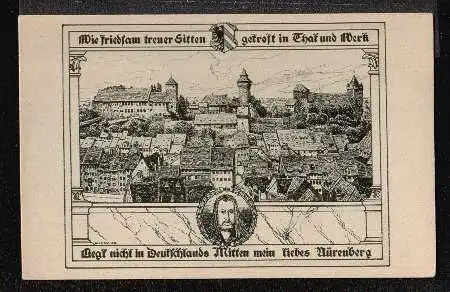 Nürnberg. Die Burg zu Nürnberg. Deutsche Burgen