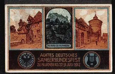 Nürnberg. Achtens Deutsches Sängerbundesfest.1912