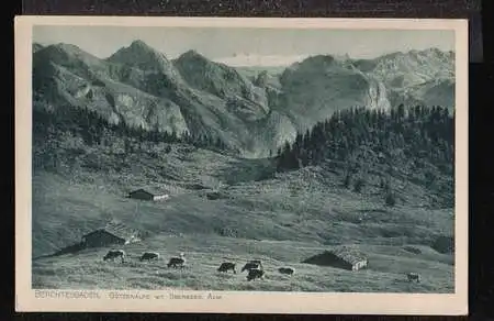 Berchtesgaden. Götzenalpe mit Übergross Alm