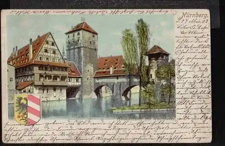 Nürnberg. Henkerturm mit Weinstadel