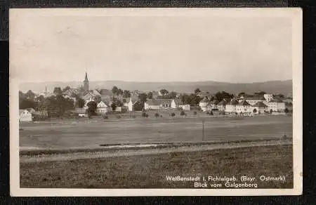 Weissenstadt in Fichtelgebirge. Blick vom Geigenberg