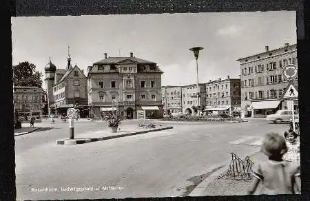 Rosenheim. Ludwigsplatz und Mitteltor