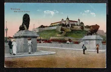 Würzburg. Blick auf die Festung