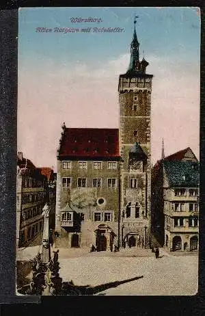Würzburg. Altes Rathaus mit Ratskeller