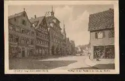 Calw im Nagoldtal. Schwarzwald. Marktplatz mit Rathaus und evang. Kirche.