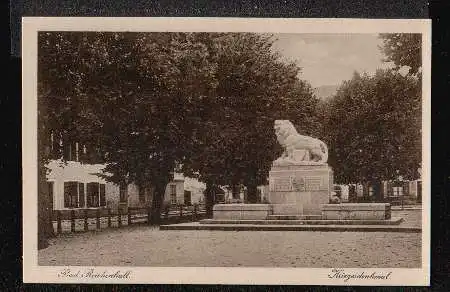 Bad Reichenhall. Kriegerdenkmal