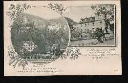 Heidelberg. Das Schloss vom Scheffelhaus gesehen