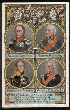 Bülow, York von Wartenburg, Tauenzient v. Wittenberg, v. Kleist