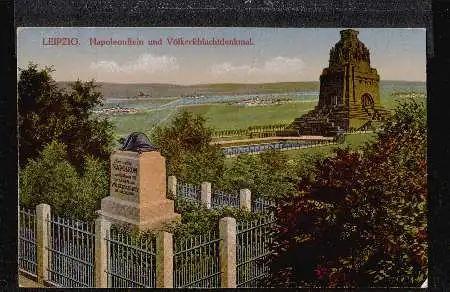 Napoleonsstein und Völkerschlachtdenkmal