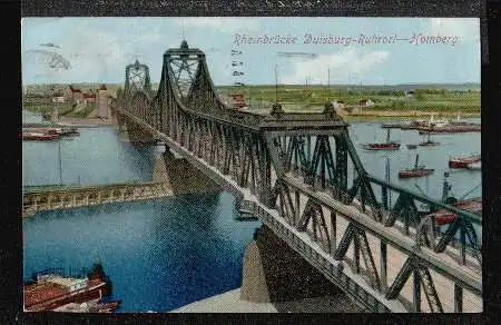 Duisburg. Rheinbrücke Duisburg Ruhrort Homberg