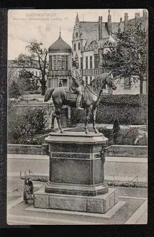 Darmstadt. Denkmal Grossherzog Ludwig IV