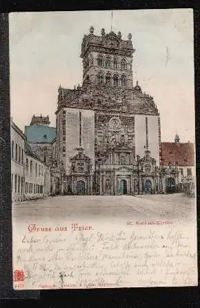 Trier. Gruss aus.St. Mathias Kirche