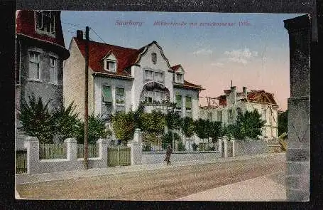 Saarburg. Bühlerstr. Mit zerschossener Villa