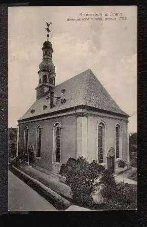 Schierstein a. Rhein. Evangelische Kirche erbaut 1753