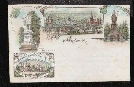 Wiesbaden. Gruss aus.Fachausstellung 1896