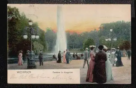 Wiesbaden. Fontaine im Kurgarten
