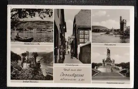 Rüdesheim. Gruss aus der Drosselgasse