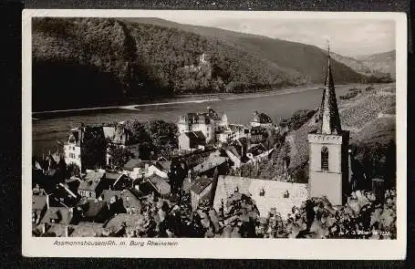 Assmannshausen. mit Burg Rheinstein