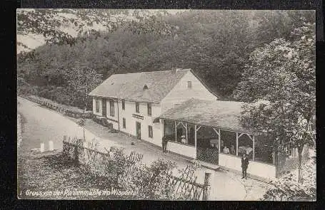 Wispertal. Gruss von der Riesenmühle im Wispertal