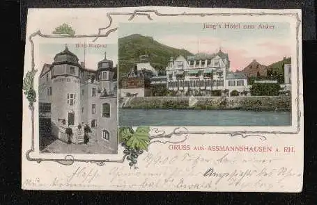 Assmannshausen. Jungs Hotel zum Anker