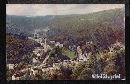 Wildbad Schlangenbad. Wiedeman's Künstlerkarte