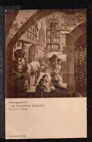 Frankfurt. Wandgemälde im Frankfurter Ratskeller