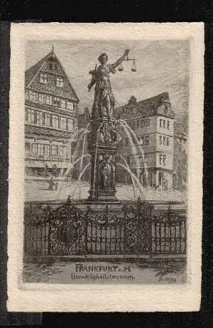 Frankfurt. Gerechtigkeitsbrunnen