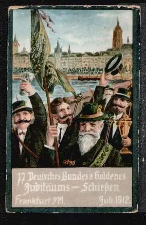 Frankfurt. 17 Deutsches Bundes Schießen. Juli 1912