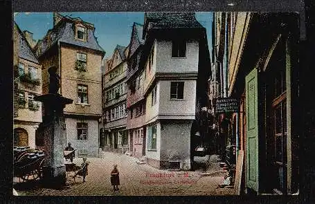 Frankfurt. Goldhutgasse. Alte Stadt