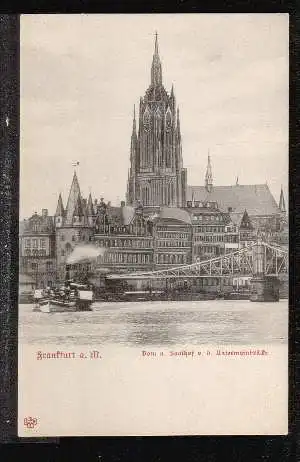 Frankfurt. Dom und Saalhof v.d. Untermainbrücke