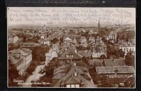 Frankfurt. Blick von der Katholisch. Kirche