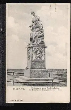 Elberfeld. Denkmal, errichtet den Begründern des Elterfelder