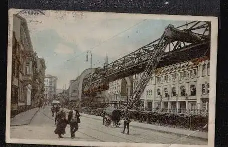 Barmen. Schwebebahn am Gemarker Ufer