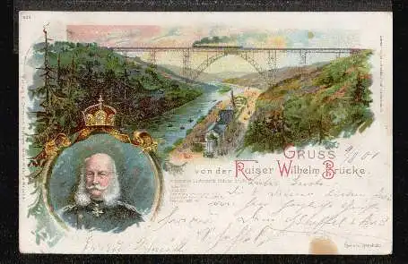 Solingen. Gruss von der Kaiser Wilhelm Brücke