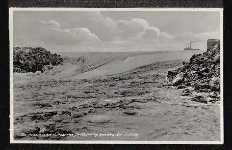 Holland. De stroom sluitgat van "De Vieter".