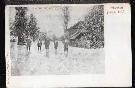 Dielhau. Hochwasserkatastrophe. Gasthaus zur "Heinrichsruh"