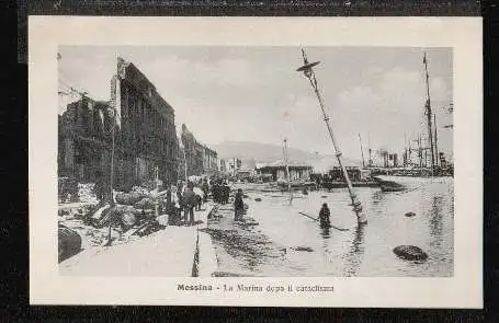 Messina. La Marina dopo il cataclisma