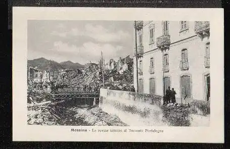 Messina. La rovine al Torrente Portalegna