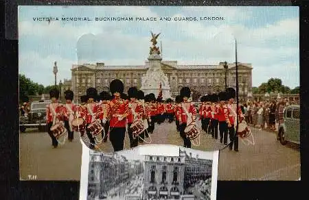 Victoria Memorial. Buckingham Palace and Guards