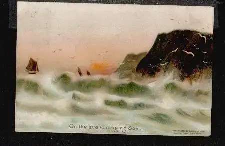 Seelandschaft. LITHO. On the everchanging See.