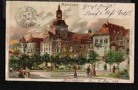 München. Nationalmuseum (Litho)