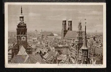 München. Blick v.d. Heiligengeistkirche auf der Stadt