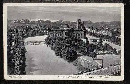 München. Isarpartie mit Deutschem Museum