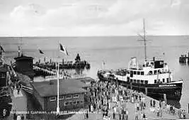 0 Cuxhaven. Fährschiff Niedersachsen im Alten Hafen